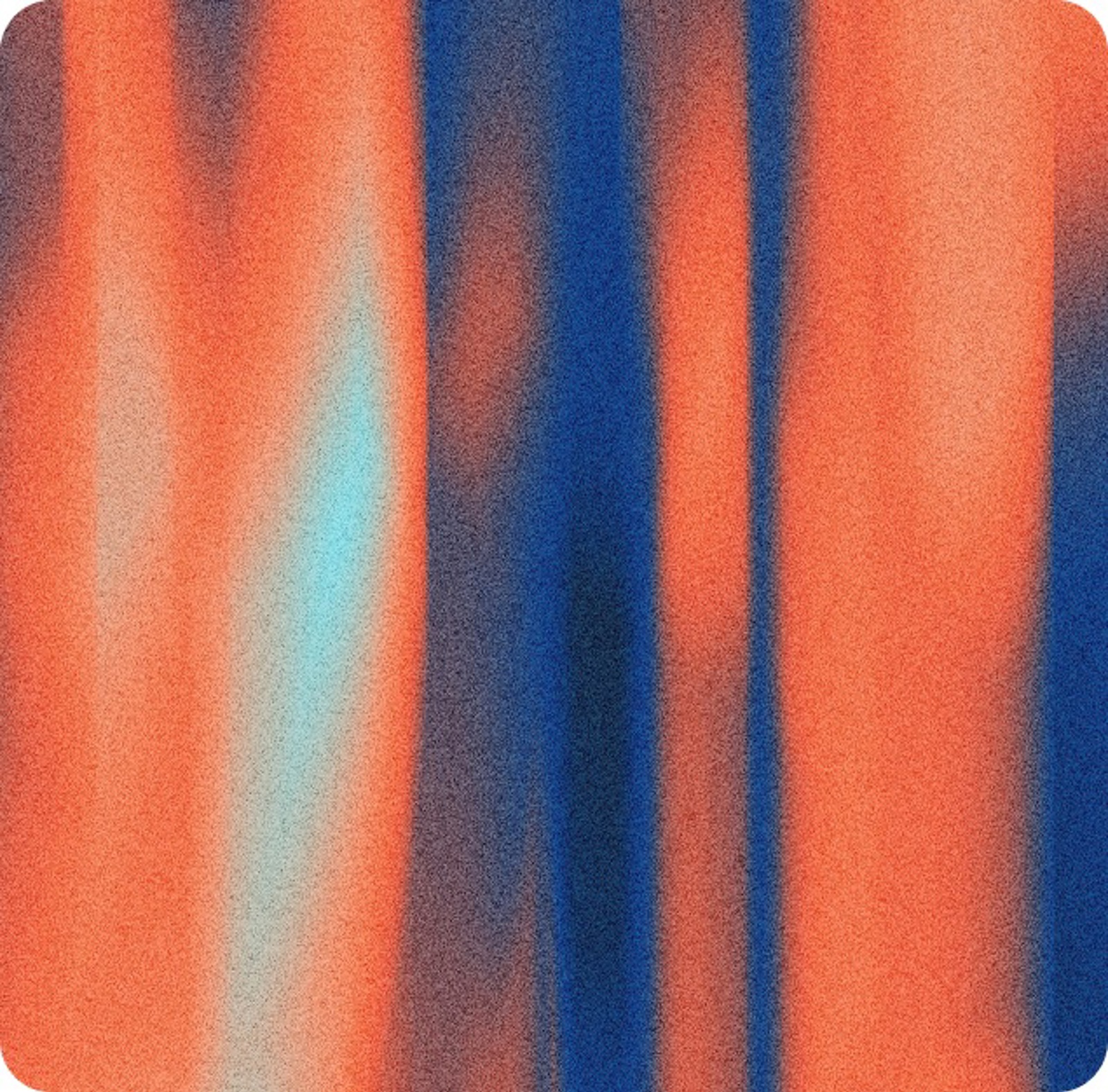 Abstract orange and blue artwork